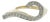 Late 20th-Century 18 Karat Two Tone Diamond Question Mark Ring For Sale