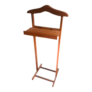 1970s Danish Teak Valet Stand With Shelf by PBJ Mobler Denmark