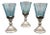 Art Nouveau Glasses with Metal Bases, 1900s, Set of 3 For Sale