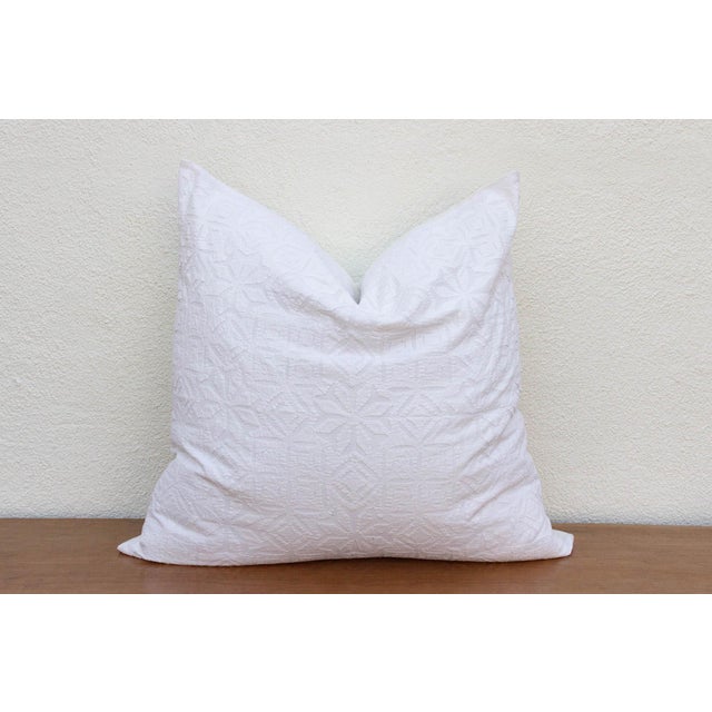 Indian Emoni Large Applique Pillow Cover For Sale - Image 3 of 7