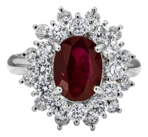 Late 20th Century Burma Ruby Ring, Size 5