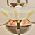 French Opalescent 3-Arm Chandelier in Brass and Glass from Petitot, 1930s For Sale - Image 14 of 16