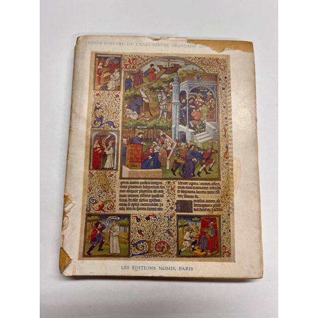 Blue 1952 French Manuscript Book For Sale - Image 8 of 8