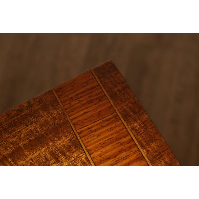 Federal Style Custom Mahogany Sideboard With Inlay And Tambour Door For Sale - Image 10 of 18