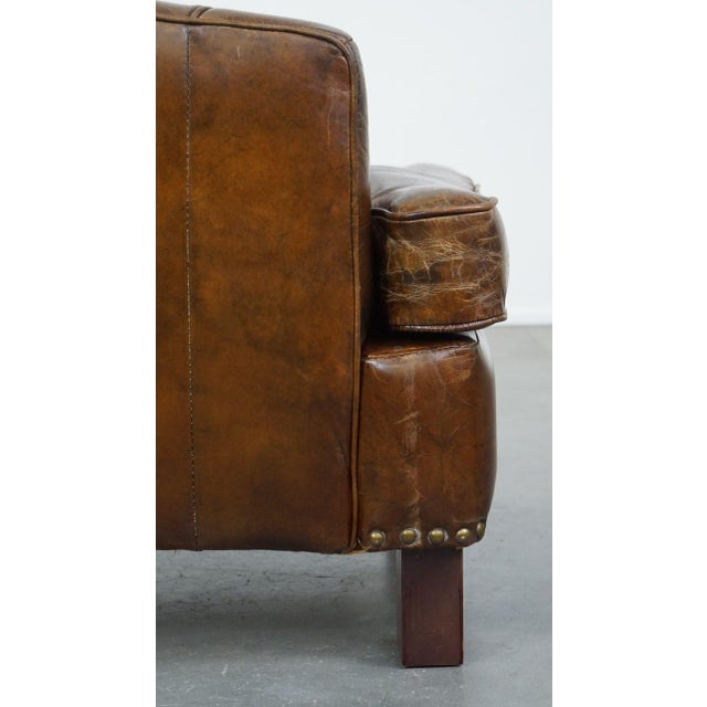 Club Chair in Cowhide Leather For Sale - Image 12 of 15