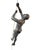7 Feet Tall Contemporary Cast Aluminum "Climbing Man" Suspended Sculpture For Sale - Image 11 of 17