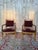Wood Empire Armchairs with Dolphin Armrests in Beech and Velvet, 1960s, Set of 2 For Sale - Image 7 of 7