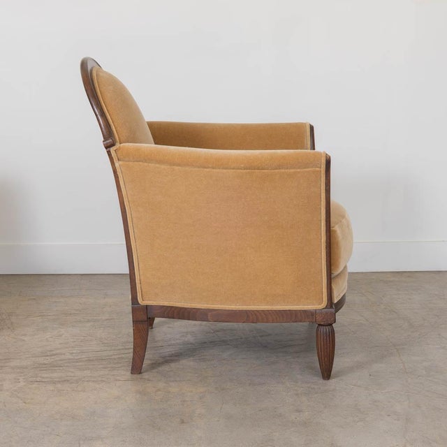 1930s French Art Deco Club Chair For Sale - Image 9 of 14