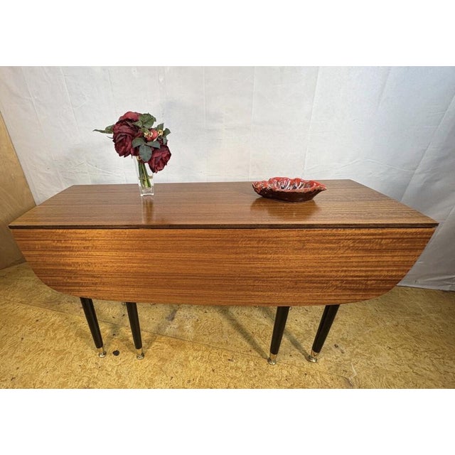 Mid-Century Librenza Extending Fold-Out Dining Table in Teak and Tola from G-Plan, 1950s For Sale - Image 10 of 11