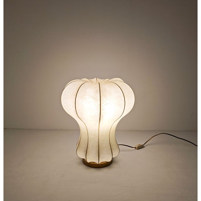 Beige Italian Cocoon Gatto Table Lamp by Achille and Pier Giacomo Castiglioni for Flos, 1960s For Sale - Image 8 of 12