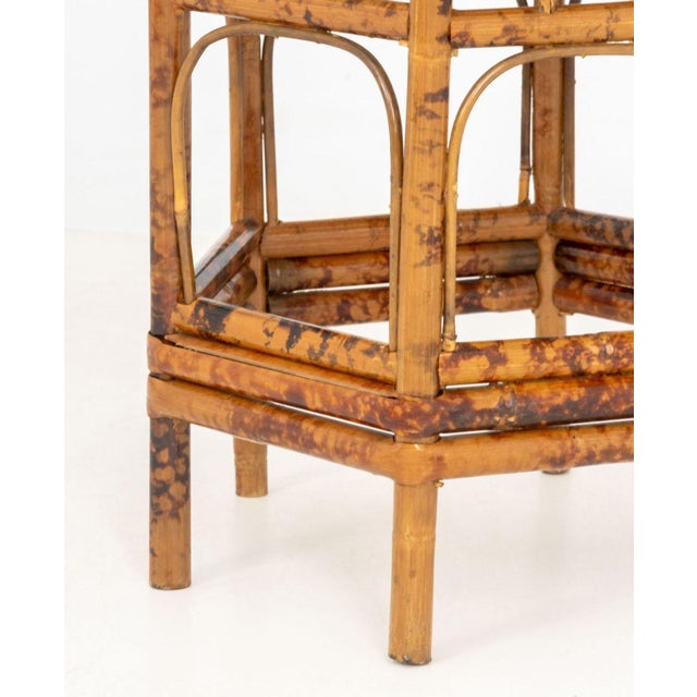 Modern Hexagonal Bent Bamboo Side Table For Sale In New York - Image 6 of 6
