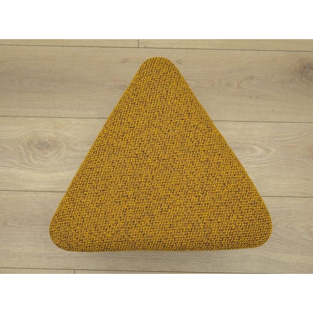 1990s Vintage Danish Mustard Ottoman, 1990s For Sale - Image 5 of 7