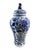 Chinoiserie Chinoiserie Blue and White Porcelain Covered Jar 13" H For Sale - Image 3 of 10