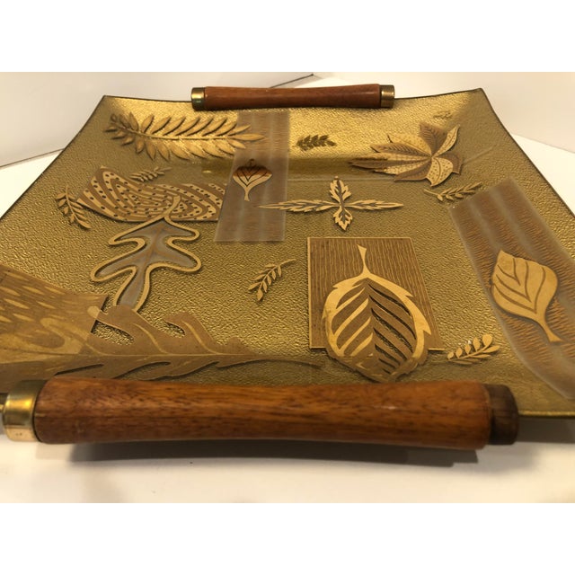 Matching MidCentury Gold Serving Dishes a Pair Chairish