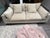 West Elm West Helm Harmony 82" Sofa, Down Blend, Performance Velvet, Sand, Dark Walnut For Sale - Image 4 of 5