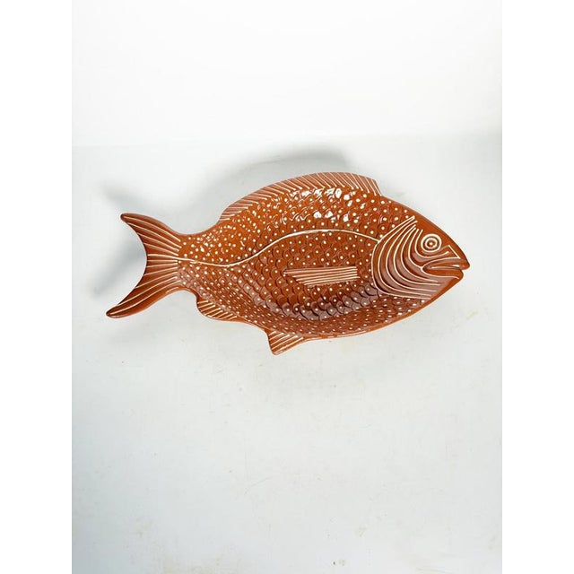 Fish-Shaped Ceramic Dish, France, 1970 For Sale - Image 3 of 15