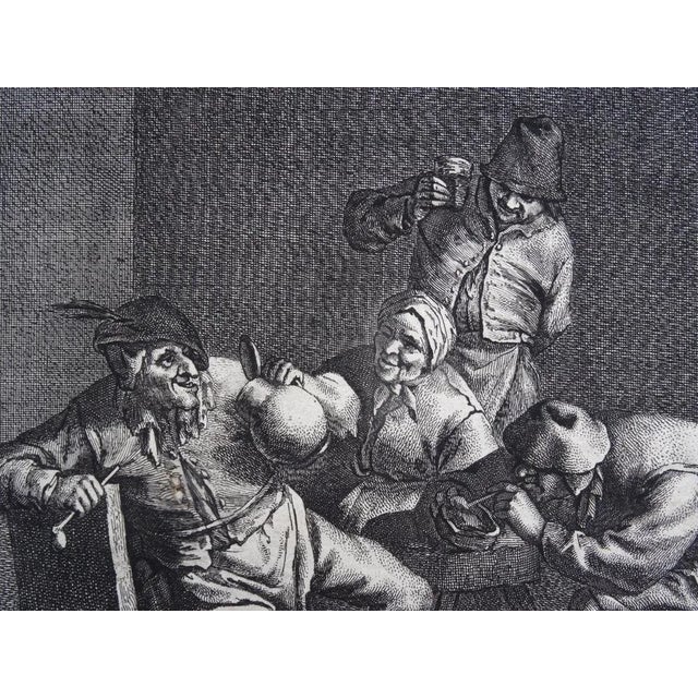 In a Tavern, Adriaen van Ostade, Paper and Engraving For Sale - Image 4 of 6