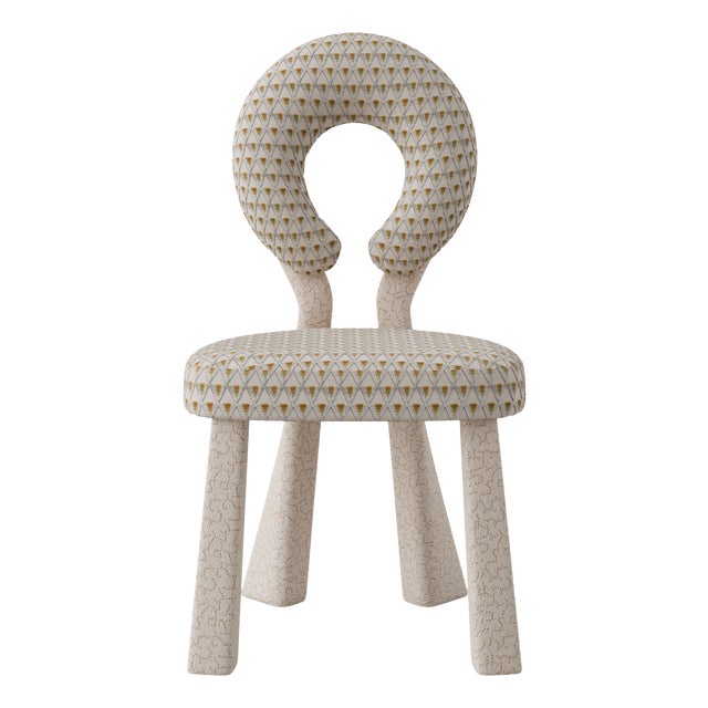 Mary Dining Chair with Upholstered Legs by Ottiu For Sale