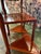 Mid 19th Century Vintage Chinese Carved Hardwood Demilune Console With Marble Top For Sale - Image 5 of 8