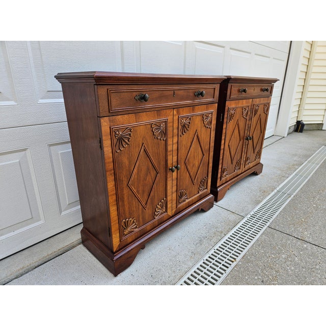 Sherrill Furniture CTH Sherrill Mahogany Neoclassical Style Cabinets For Sale - Image 4 of 14
