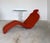 Burnt Orange Bouloum Chaise Lounge Chair by Olivier Mourgue in Original Burnt Orange Textile For Sale - Image 8 of 16