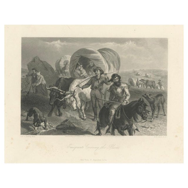American West Wagon Migration, 1800s, Paper For Sale - Image 9 of 9