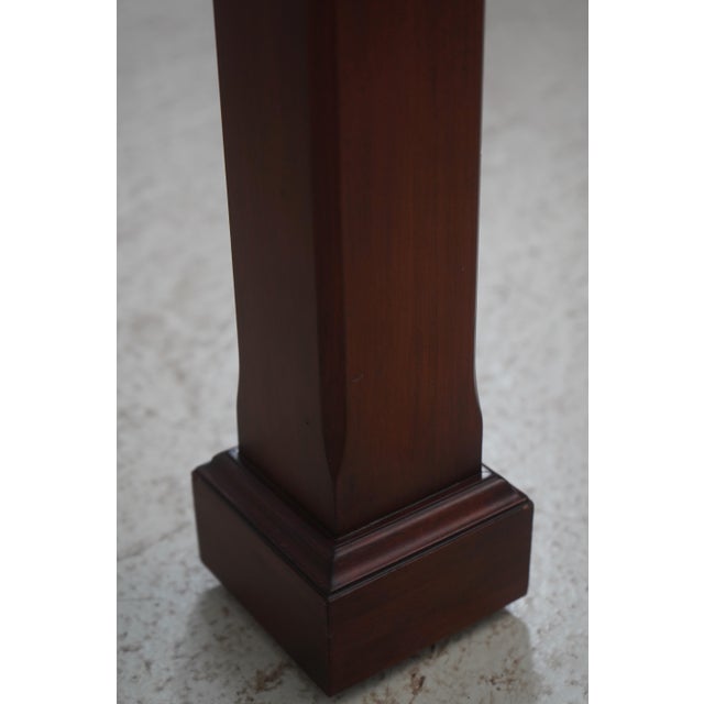 Brown Henkel Harris Cherry Queen Size Pencil Post Bed For Sale - Image 8 of 18