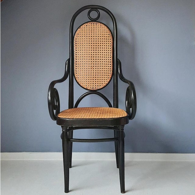 No. 17 Black Chair by Michael Thonet, 1970s For Sale - Image 9 of 9
