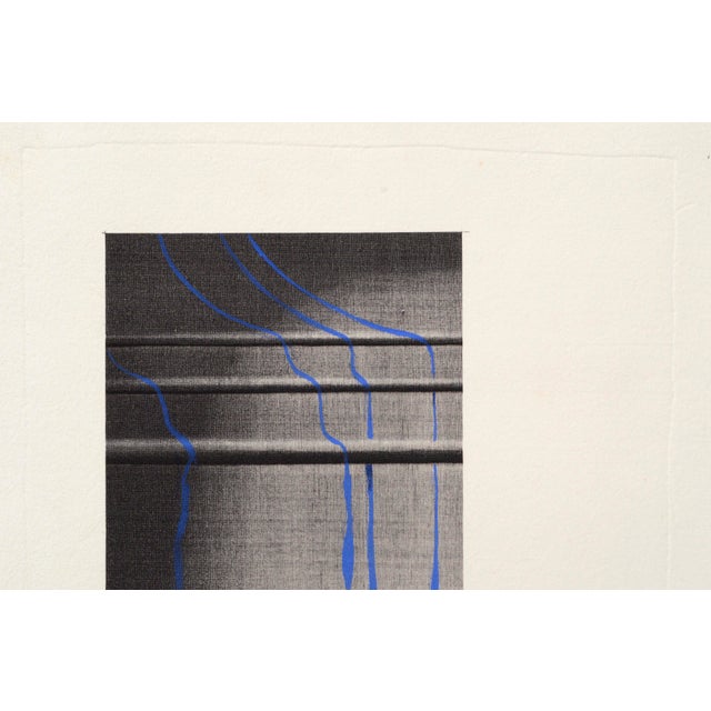 Contemporary "Blue Through the Door" - Hand-Altered Lithograph by Patricia A. Pearce For Sale - Image 3 of 6