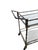 Italian Vintage Faux Bamboo Italian Tea Bar Cart Bronze Server Console Maison Style For Sale - Image 3 of 18