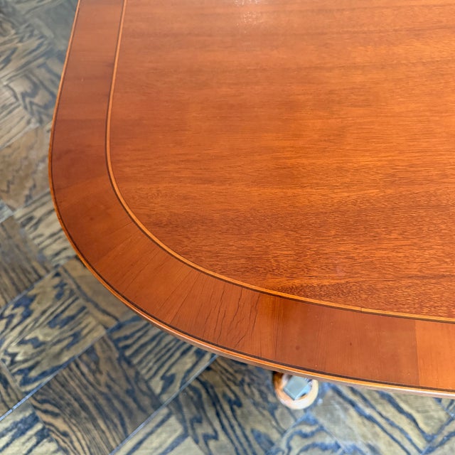 Baker Georgian Style Double Pedestal Mahogany Dining Table For Sale In Washington DC - Image 6 of 16