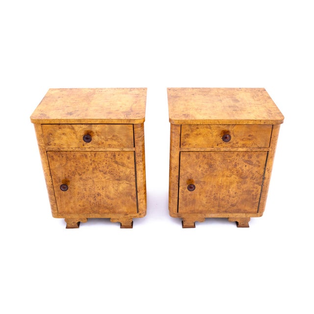 Art Deco Style Side Tables, Poland, 1950s, Set of 2 For Sale - Image 9 of 15