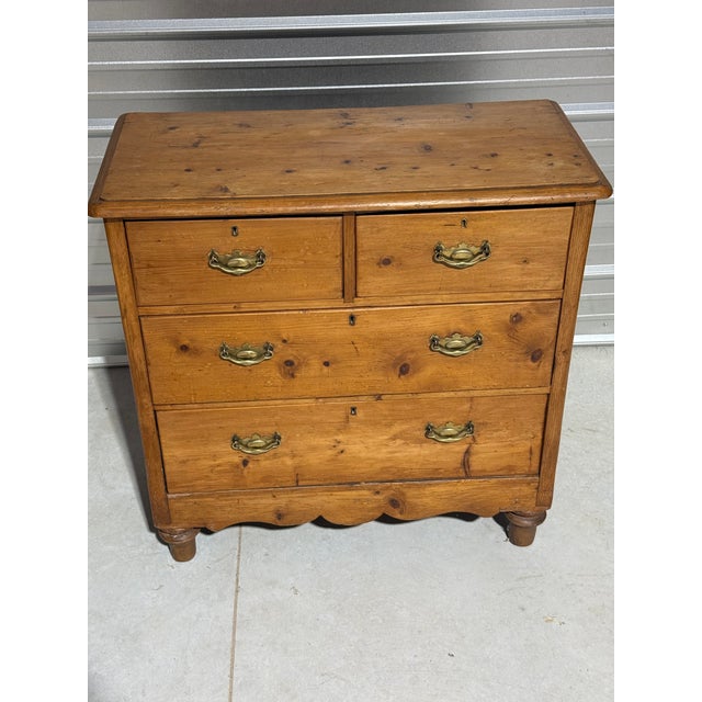 Antique Pine Two Over Two Drawers - Chest of Drawers From England There are several things to like about this chest of...
