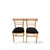 Mid-Century Beech Dining Chairs with Black Vinyl Seats, 1950s, Set of 2 For Sale - Image 4 of 9