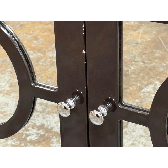 Worlds Away Ava Black Lacquer Mirror Buffet, Set of Three For Sale In San Francisco - Image 6 of 12