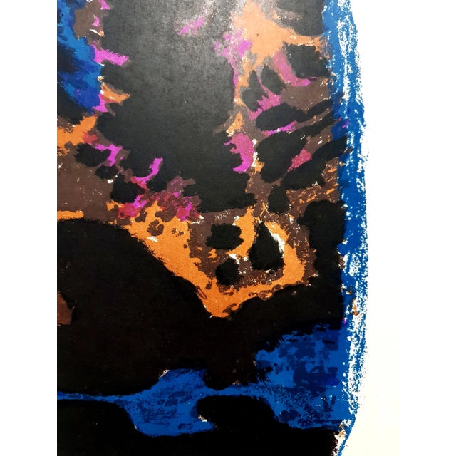 Alfred manessier - original lithograph colorful abstraction 1962 xxe siecle dimensions: 32 x 24 edition: g. Di san...