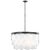 Transitional Sean Lavin By Visual Comfort Studio Mellita 8-Light Pendant in Midnight Black For Sale - Image 3 of 3