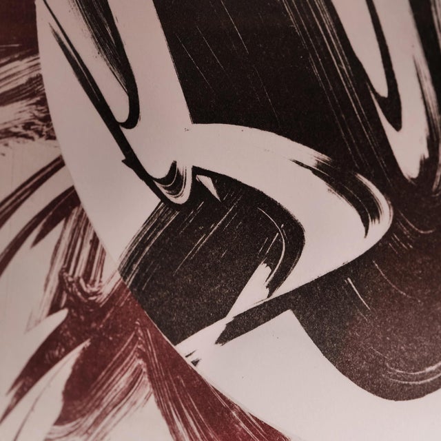 Karl Otto Götz, Composition, Color Lithograph, 1967 For Sale - Image 4 of 6