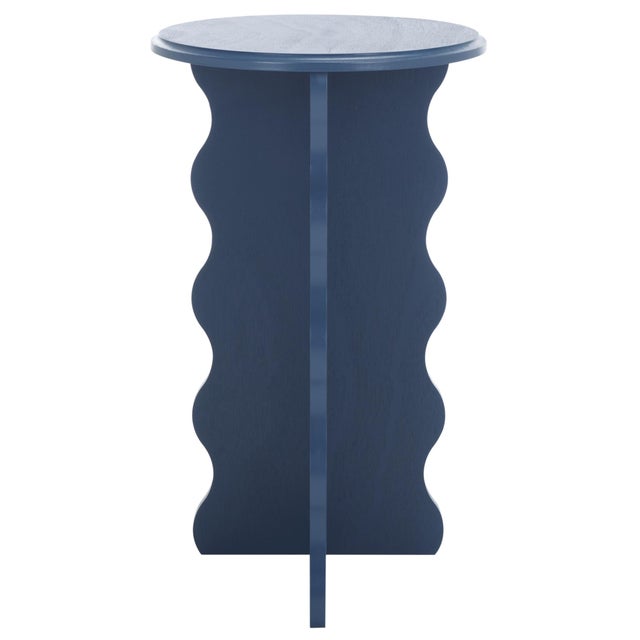 Cerulean Lilith Wavy Accent Table in Blue For Sale - Image 8 of 8