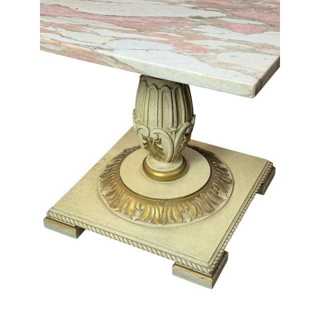 Vintage Italian Marble Top Side Table For Sale - Image 4 of 8