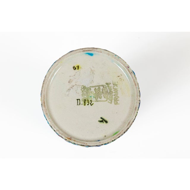 Ceramic Longwy Enameled Ceramic Vase, France, Early 20th Century For Sale - Image 7 of 7