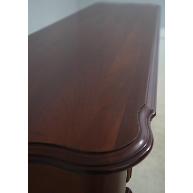 Brown Ethan Allen Georgian Court Cherry Sofa Table For Sale - Image 8 of 18