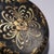 Wood Vintage Gilt Black Lacquer Round Trinket Box With Floral Motif For Sale - Image 7 of 9