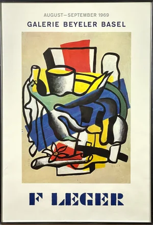 1969 Fernand Léger Galerie Beyeler Basel Exhibition Poster, Framed