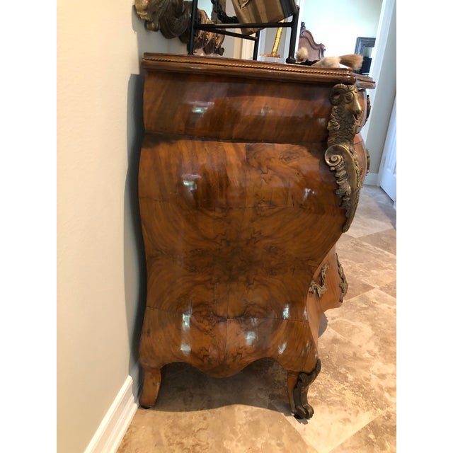 Antique Burl Wood Bombay Chest With John Richard Mirror Chairish