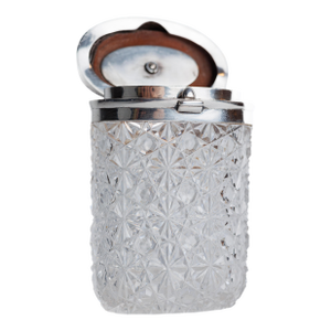 Hobnail & Star Cut Crystal Glass Jar