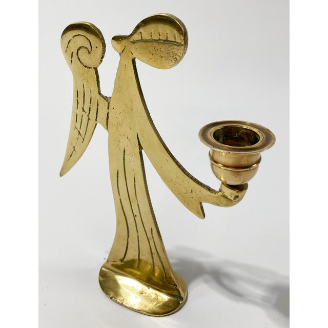 Vintage Brass Angel Candle Holder Chairish