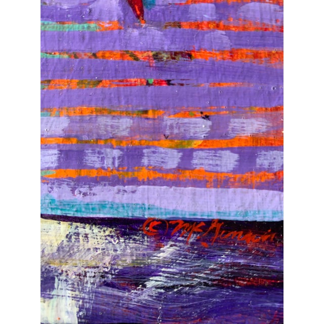 1980s “Piggy and Her Friends” Surrealist Animal Oil Painting by Christine McGinnis, Framed For Sale - Image 4 of 6