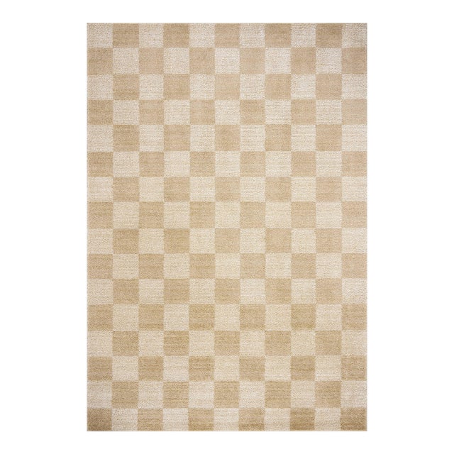 Chris Loves Julia x Loloi Calvin Wheat / Ivory 11'-6" x 15'-7" Area Rug For Sale