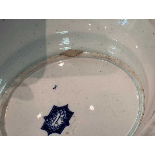 Pair of Antique Staffordshire Blue and White Plates For Sale - Image 10 of 10